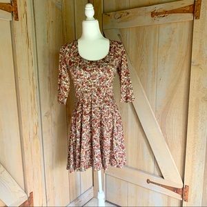 Sparkle and Fade Floral Skater Dress